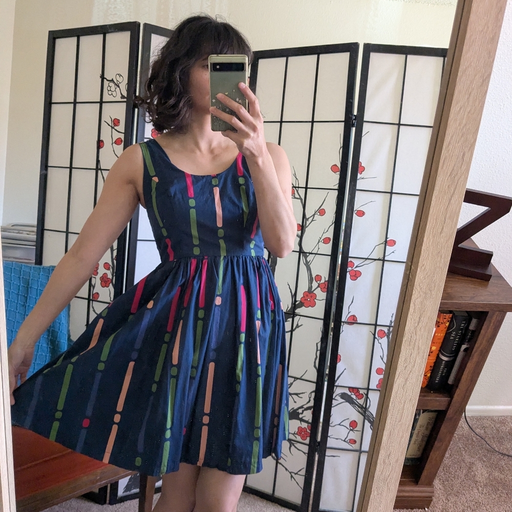 Stylish Multicolor Sleeveless Dress